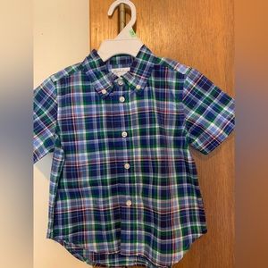 Ralph Lauren Baby Boy Shirt Plaid Blue/Green/Red/White sz 18months